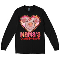 Black mama's sweetheart baby pig Long Sleeve Tee - AdoDesignShop