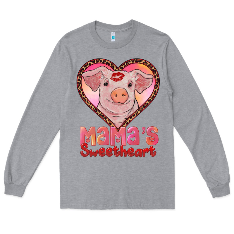 Mama's Sweetheart Baby Pig Long Sleeve Tee by AdoDesignShop | Teevron