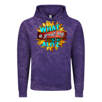 Cloud Purple what a great day to be alive Vintage Hoodie - HRA Design Shop