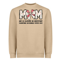 Mushroom mom she is clothed in gratitude counting blessings Heavyweight Sweatshirt - JahusDesignShop