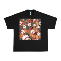 Black baseball leopard seamless pattern Urban Heavy Tee - JahusDesignShop