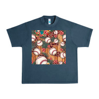 Midnight Navy baseball leopard seamless pattern Urban Heavy Tee - JahusDesignShop