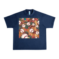 Navy baseball leopard seamless pattern Urban Heavy Tee - JahusDesignShop