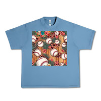 Pebble Blue baseball leopard seamless pattern Urban Heavy Tee - JahusDesignShop