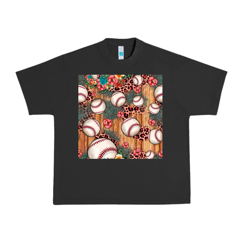 Baseball Leopard Seamless Pattern Urban Heavy Tee by JahusDesignShop | Teevron