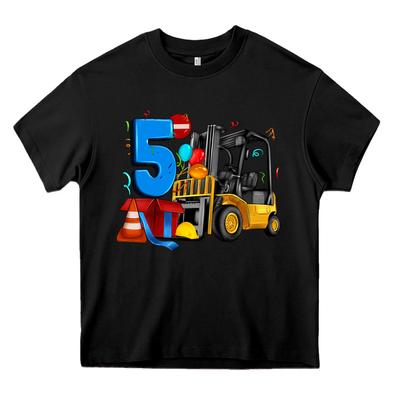 Forklift Birthday Five Heavy Core Tee by Artiststas | Teevron