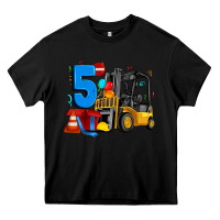 Black forklift birthday five Heavy Core Tee - Artiststas