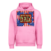 Fuchsia Pink world best dad Urban Hoodie - TumblerDesignByShophia