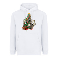White Festive af Christmas middle finger Heavyweight Hoodie - NancyCooperArtShop