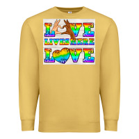 Antique Gold Western LGBTQ+ Love Lives Here Tumbler Premium Sweatshirt - BundleAndBundleShop