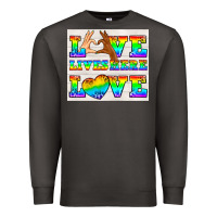 Smoke Western LGBTQ+ Love Lives Here Tumbler Premium Sweatshirt - BundleAndBundleShop