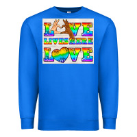 True Royal Western LGBTQ+ Love Lives Here Tumbler Premium Sweatshirt - BundleAndBundleShop