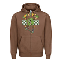 Chestnut lucky dude Zipper Hoodie - MaliasSmallBusiness