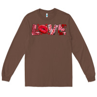 Chestnut love with kiss Long Sleeve Tee - AdoDesignShop