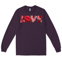 Plum love with kiss Long Sleeve Tee - AdoDesignShop