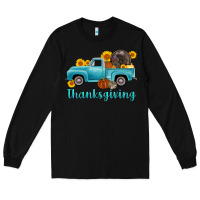 Black thanksgiving truck turkey Long Sleeve Tee - AdoDesignShop