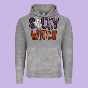 Salty Witch Vintage Hoodie Designed By Cowhidedigitalart