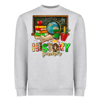Heather Grey history teacher Heavyweight Sweatshirt - AdoDesignShop