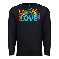 Black Western LGBTQ+ Love Rainbow Premium Sweatshirt - BundleAndBundleShop