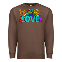 Chestnut Western LGBTQ+ Love Rainbow Premium Sweatshirt - BundleAndBundleShop