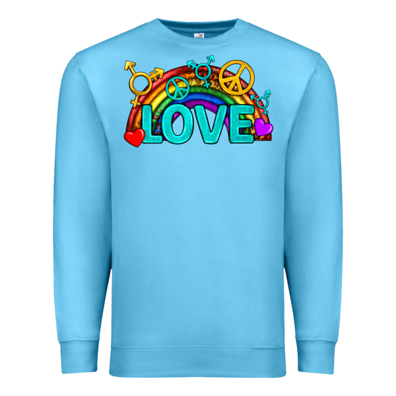 Western Lgbtq+ Love Rainbow Premium Sweatshirt by BundleAndBundleShop | Teevron