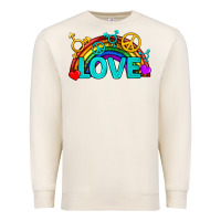 Sandshell Western LGBTQ+ Love Rainbow Premium Sweatshirt - BundleAndBundleShop