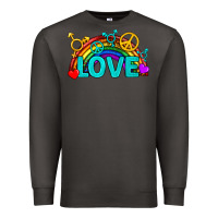 Smoke Western LGBTQ+ Love Rainbow Premium Sweatshirt - BundleAndBundleShop