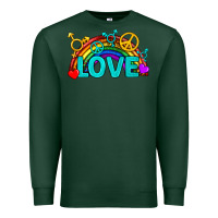 Sports Green Western LGBTQ+ Love Rainbow Premium Sweatshirt - BundleAndBundleShop