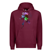 Burgundy Be Kind Autism Awareness Premium Hoodie - Bettercallsaul
