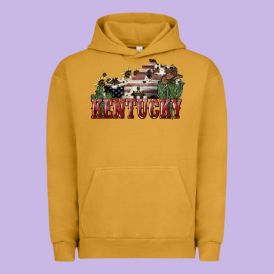 Kentucky 4th Of July Urban Hoodie Designed By Howdyjamesfarm