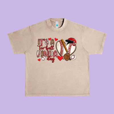 It S A Tee Ball Kinda Day Baseball Urban Heavy Tee Designed By Artiststas