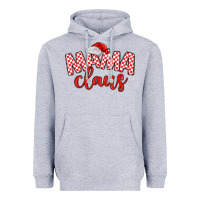 Heather Grey Mama Claus Heavyweight Hoodie - MaliasSmallBusiness