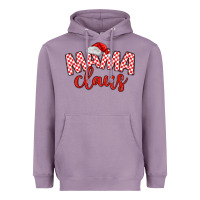Lavender Mama Claus Heavyweight Hoodie - MaliasSmallBusiness