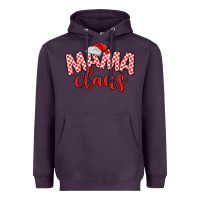 Plum Mama Claus Heavyweight Hoodie - MaliasSmallBusiness