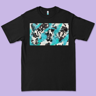 Cowhide Glitter  Cup Premium Tee Designed By Barkaloodesign