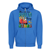 True Royal they see me rollin' they hatin' Zipper Hoodie - MaliasSmallBusiness