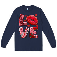 Navy love kiss Long Sleeve Tee - AdoDesignShop