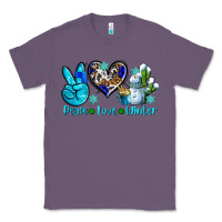Lavender peace love winter ado Classic Tee - AdoDesignShop