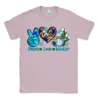 Lilac peace love winter ado Classic Tee - AdoDesignShop