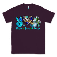 Plum peace love winter ado Classic Tee - AdoDesignShop