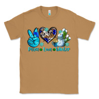 Toasted Coconut peace love winter ado Classic Tee - AdoDesignShop