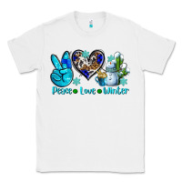 White peace love winter ado Classic Tee - AdoDesignShop