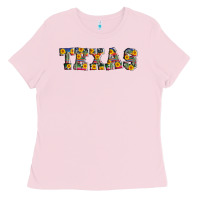 Bubblegum Pink texas serape sunflower Ladies Tee - AdoDesignShop