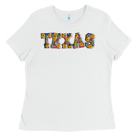 White texas serape sunflower Ladies Tee - AdoDesignShop