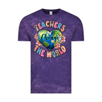 Cloud Purple teachers change the world Vintage Tee - JahusDesignShop