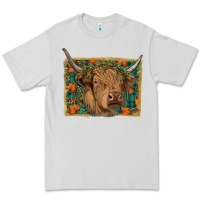 Dove Grey Fall Cow Premium Tee - RanaPortraitStore