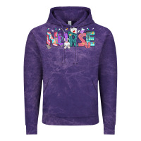 Cloud Purple Easter Nurse Easter Day Vintage Hoodie - Neo Western