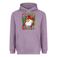 Lavender Howdy Santa Heavyweight Hoodie - NancyCooperArtShop