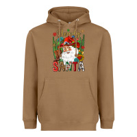 Toasted Coconut Howdy Santa Heavyweight Hoodie - NancyCooperArtShop