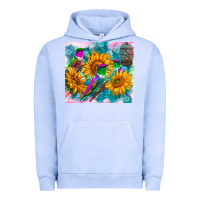 Pigment Grape Ice hummingbirds sunflower Urban Hoodie - TumblerDesignByShophia